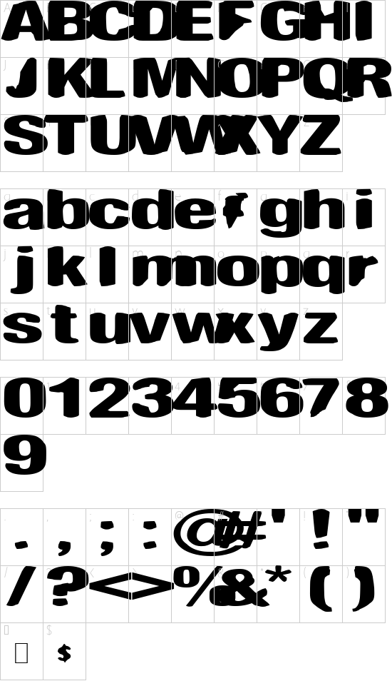 character map