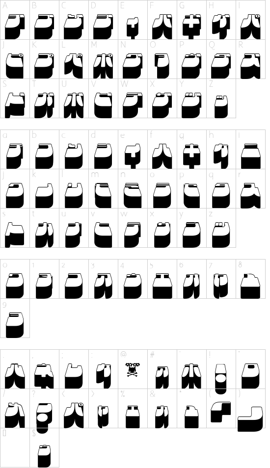 character map