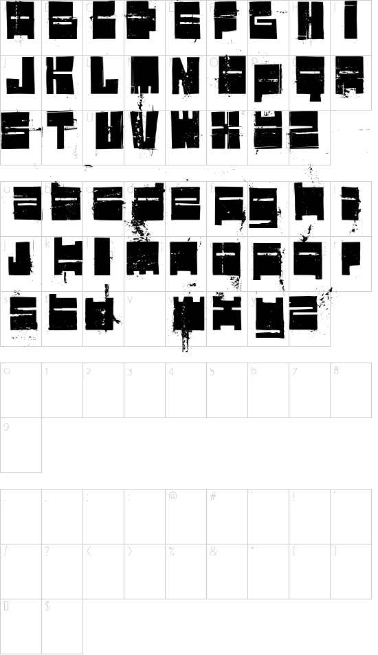 character map