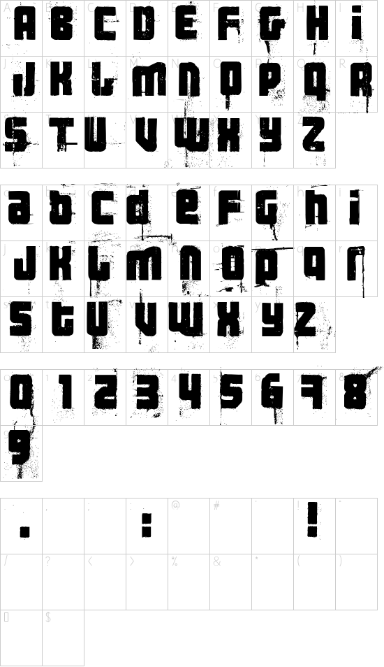 character map