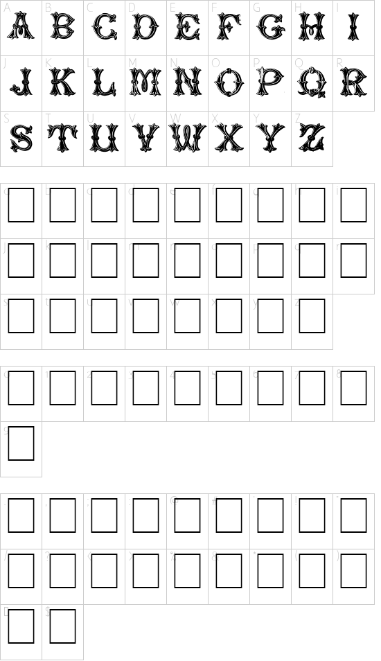 character map