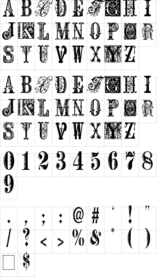 character map